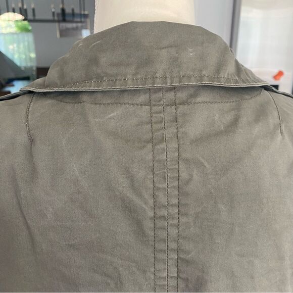 Zara Military Drawstring Waist Jacket Wilderness Utility Streetwear - Picture 3 of 9